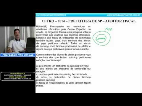 X140 - CETRO - 2014 - PREF. SP - DIAGRAMAS LÓGICOS (www.gurudamatematica.com.br)