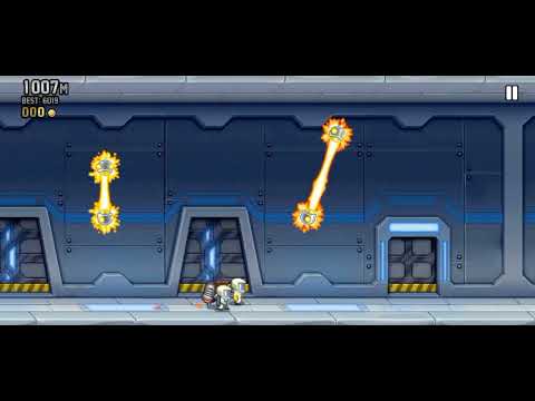 jetpack joyride|mision complete reach 1.500m without colecting any money and without using vehicle|