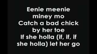 Justin Bieber Ft.Sean Kingston- Eenie Meenie (Lyrics)