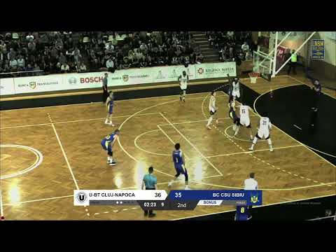 LNBM 2023 - 2024: U BT Cluj Napoca  - CSU Sibiu Bball Highlights 🏀