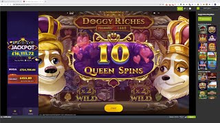 2022-02-13 1826GMT Doggy Riches Megaways: 10 Queen