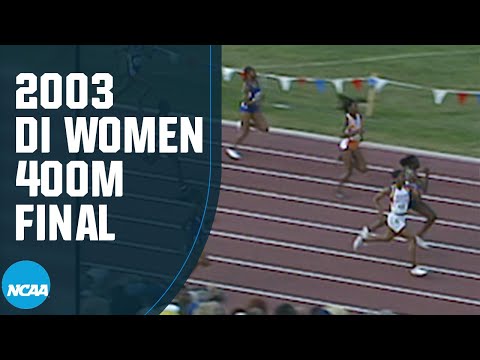 Sanya Richards-Ross - 400m champion at the 2003 NCAA outdoor