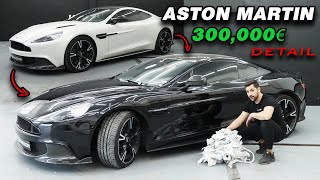 The worst vinyl I have ever seen!! €300,000 Aston Martin | We remove vinyl and detail.