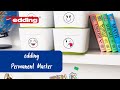 Edding Permanent marker 500 2 - 7 mm, blauw (pak 10 stuks)