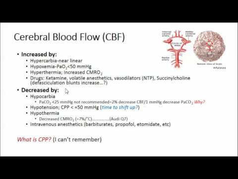 Keyword Review: NeuroAnesthesia Part 1 - Dr. Dority