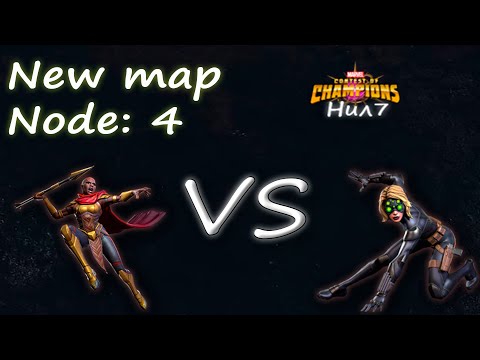 Mcoc aw new map node 4 R4 Okoye VS R4 Yelena Belova