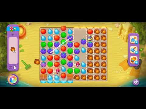 Gardenscapes level 94 [ Super Hard level]
