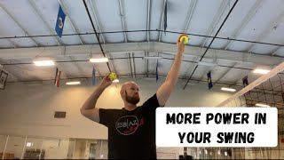 Easy volleyball drill to improve arm swing