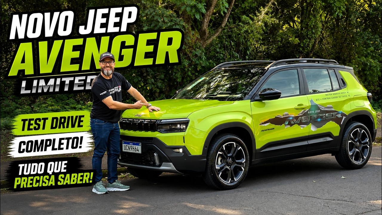 NOVO JEEP AVENGER - Test Drive Completo, 0 A 100, Cidade e Rodovia!