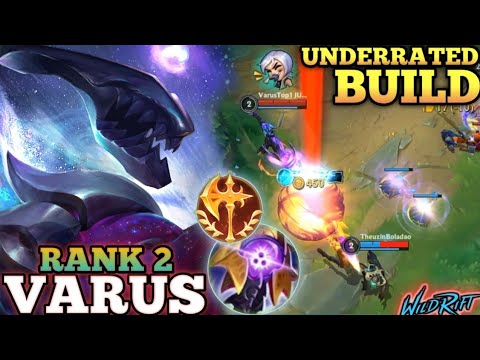 VARUS UNDERRATED OP BUILD! BRUTAL ONE SHOT - TOP 2 GLOBAL VARUS BY VarusTop1 JUNGLE - WILD RIFT