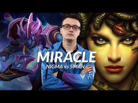 Miracle- Nigma vs 5Man - Arc Warden and Medusa Gameplay POV