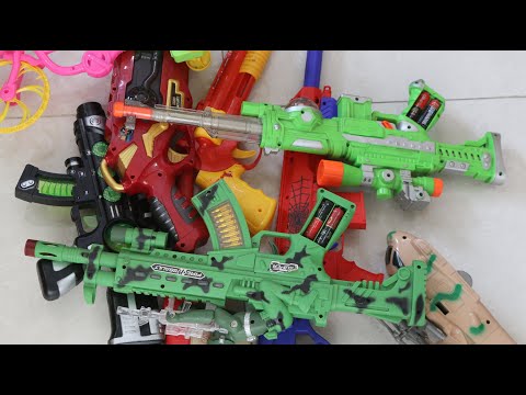 Box of Equipments ! Military Special Forces Toy Guns! Large and Heavy Machine Guns - Soldier Guns