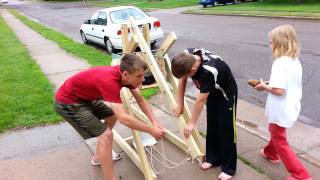 Trebuchet Launching 7th Grade Science Project