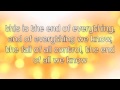 End of Everything - Mark Owen (lyrics) 