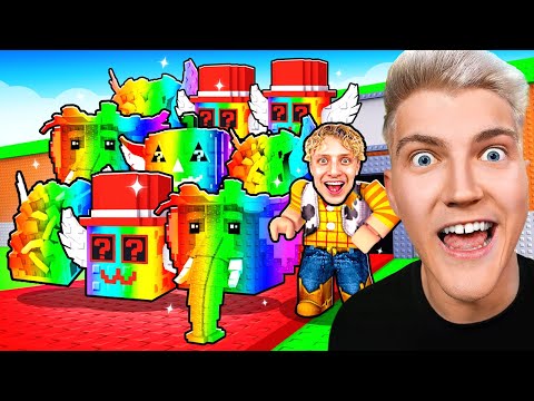 BATTLE de LUCKY BLOCK RAINBOW contre TOINELAG sur Steal a Brainrot