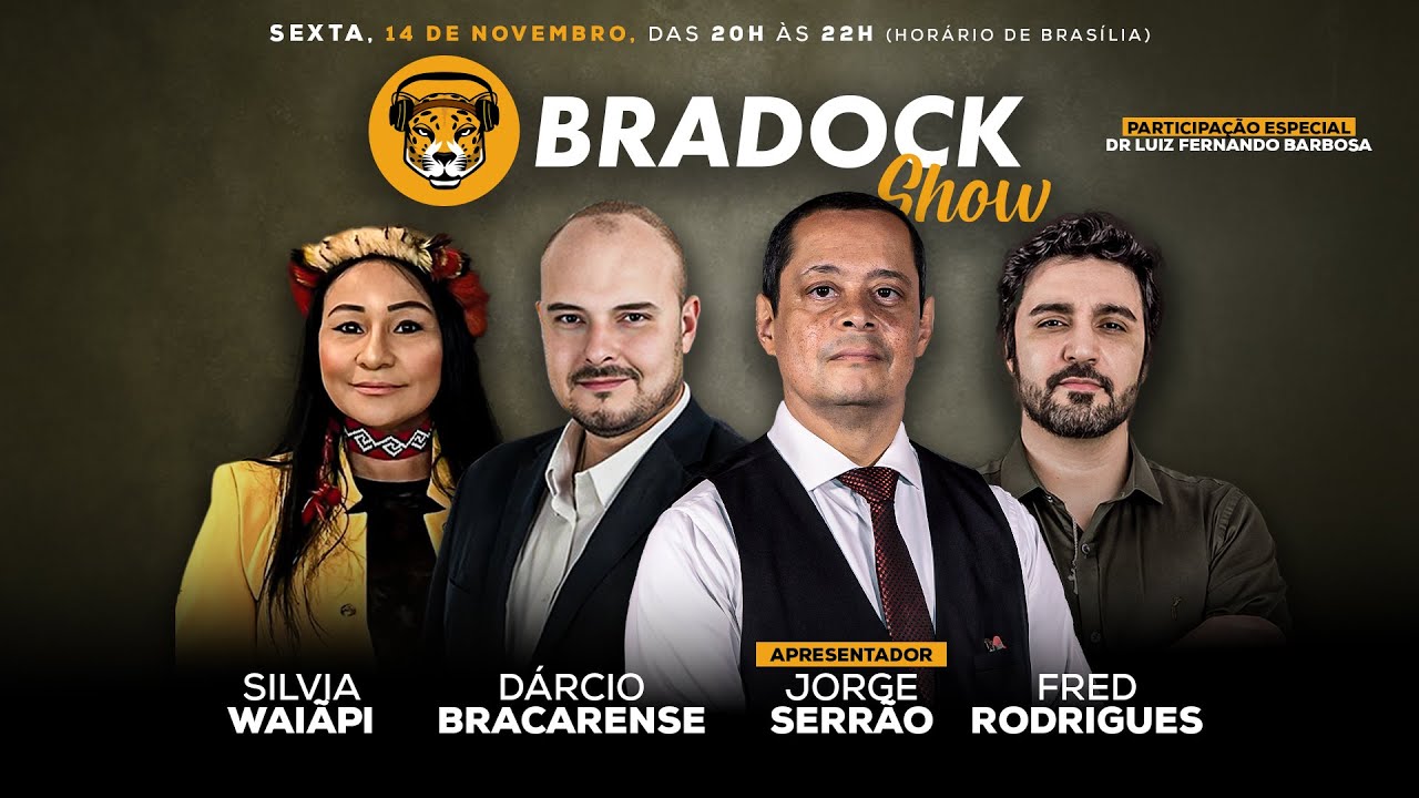 Bradock Show 14/11/25 - Serrão, Dárcio Bracarense, Silvia Waiãpi e Fred Rodrigues