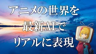 最新AIでアニメの世界を再現したら幻想的だった