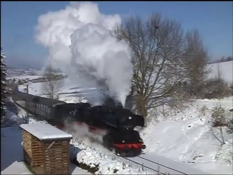 Adventskalender Türchen 04/24 - Wintermärchen Thüringen 41 1144, 50 3708, 50 3501 & 58 311 im Schnee