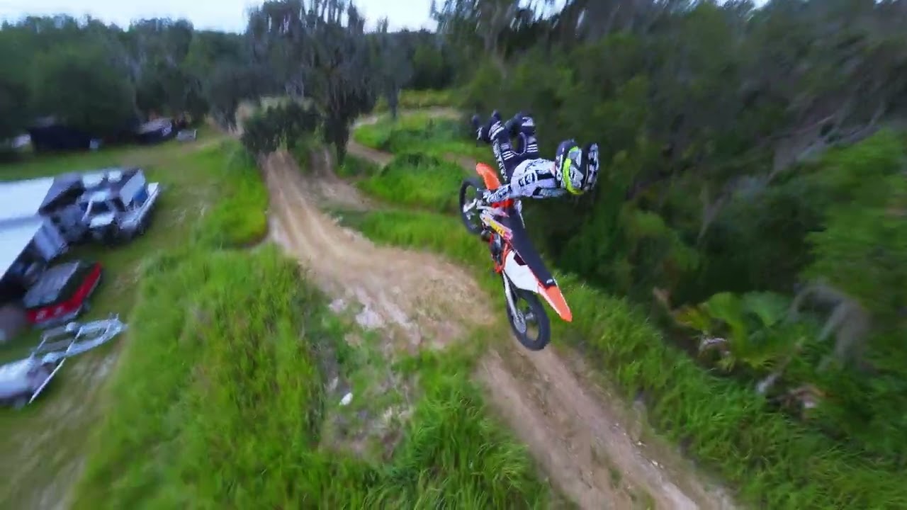 Aerial FPV drone shot tracking a motocross rider — Propelling Views Tampa Bay Florida