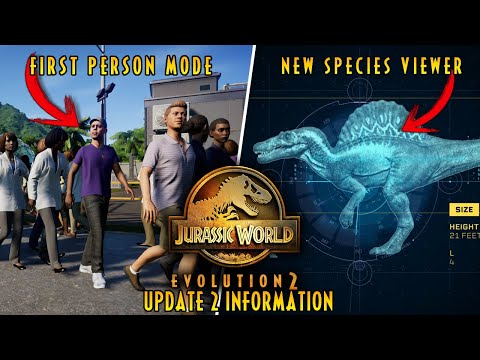 FREE NEW UPDATE 2.0 DETAILS & INFO! - FIRST PERSON MODE! | Jurassic World Evolution 2