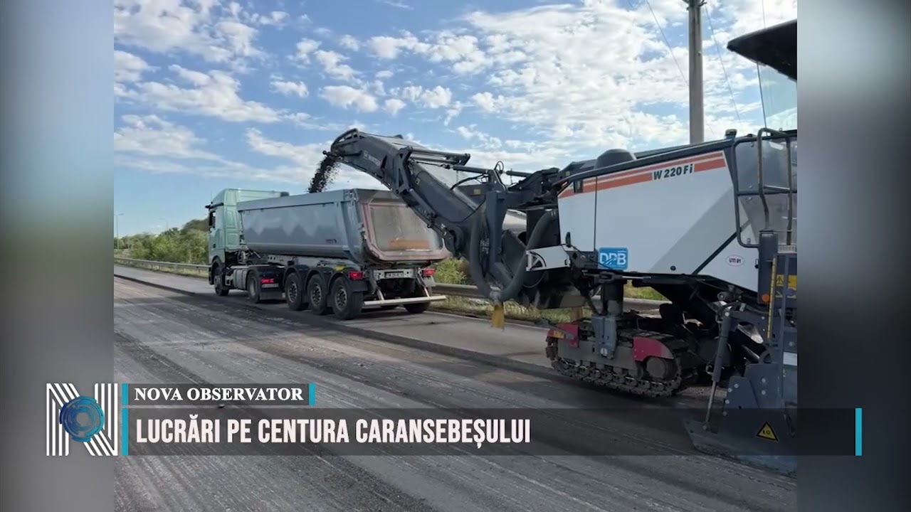 Lucrări pe centura Caransebeșului