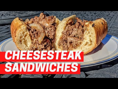 Cheesesteak Sandwiches on the Blackstone Griddle