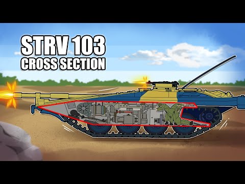 Life Inside The Flattest Tank - STRV 103 (Cross Section)