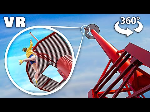 360° VR - THE TALLEST TOWER, Try to Survive!