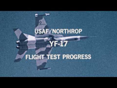 Northrop YF-17 Fighter Jet Flight Test and Pilot Report (1974) | 16mm Film Scan