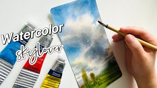 How to  Paint a Sky with Watercolor~