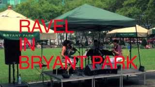 RAVEL IN BRYANT PARK, NYC   Enso Quartet, August 9, 2013 live concert
