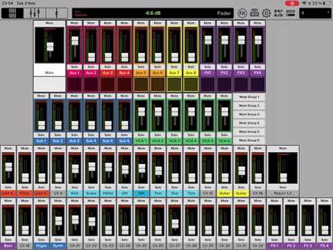 Mackie DL route FX 1 to Aux 1 only