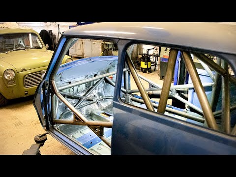 Classic Mini Race Car Part 6 - Finished Roll Cage