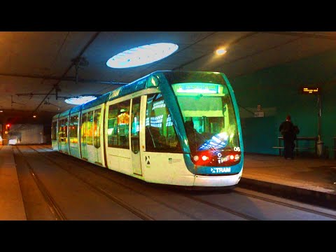 🚈 ALSTOM CITADIS 302 departing SANT MARTÍ de PROVENÇALS (Tram Barcelona)