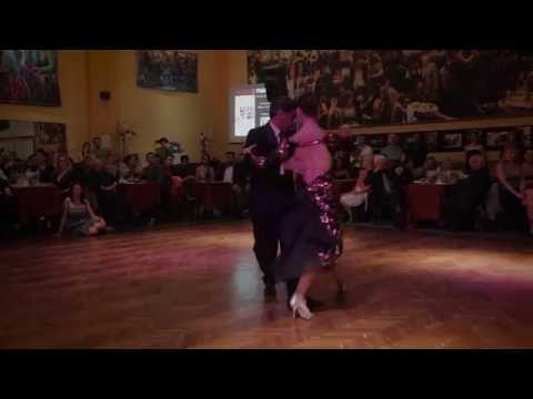  Adrian Veredice  and  Alejandra Hobert  are  dancing  at  Mujercitas Tango Fest  in  2016
