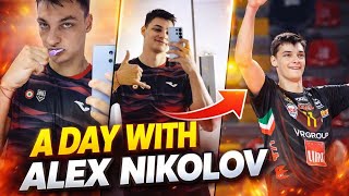 Spend 24 HOURS With Alex Nikolov | From Morning Routine to Game Time 🏐🔥