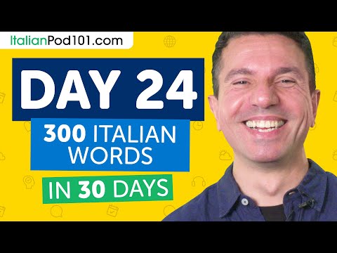 Day 24: 240/300 | Learn 300 Italian Words in 30 Days Challenge