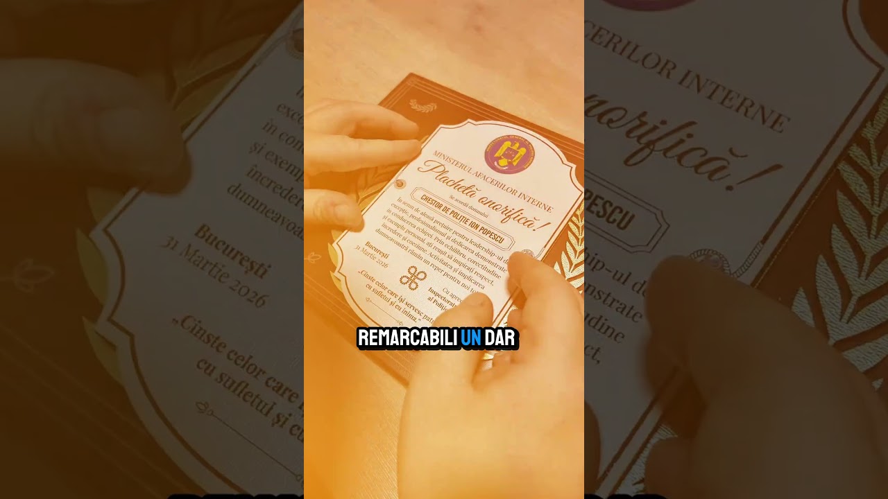 Thumbnail video Placheta Personalizata - Special pentru chestor de Politie