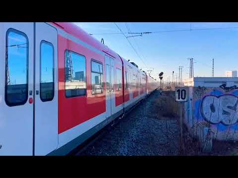 Berg am Laim - München | Zugverkehr mit S-Bahn München, Meridian etc.  #shorts