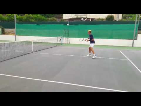 Matteo Arnaldi, tennis club solaro, allenamento 14/6/2017