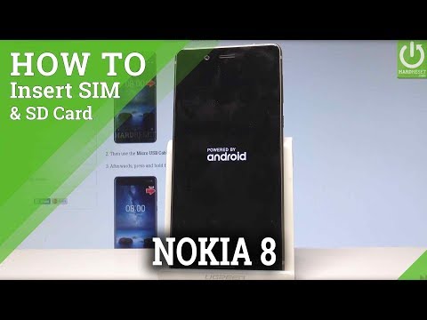How to Insert SIM & SD in NOKIA 8 - Set Up SIM and SD Card
