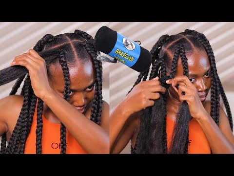 How To DOUBLE BRAID with BRAZILIAN WOOL. 2 braids on...