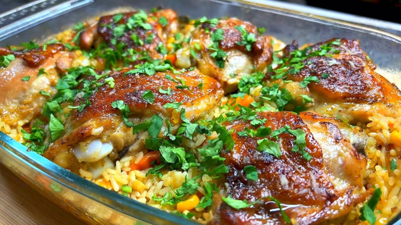 ВКУСНАЯ КУРИЦА С РИСОМ! Простой рецепт очень вкусного блюда!