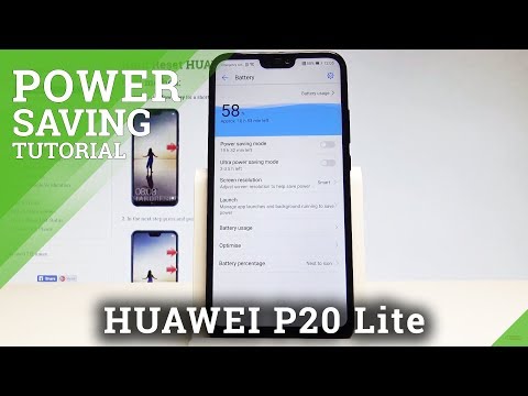 How to Enable Power Saving in HUAWEI P20 Lite - Extend Battery Life Time |HardReset.Info