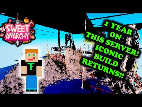 AN ICONIC BUILD RETURNS TO THE MINECRAFT 1.18.2 ANARCHY SERVER! 1 YEAR OF ANARCHY IN 1 VIDEO!