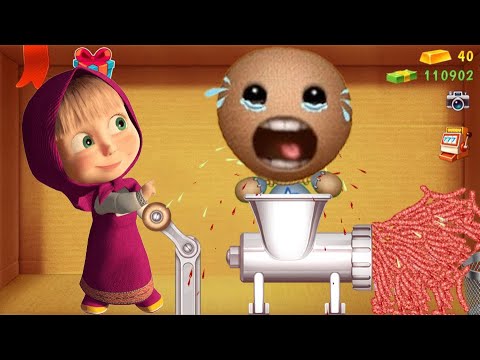 Masha vs Buddy vs Scary MEAT GRINDER | Kick The Buddy