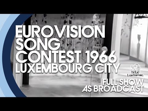 EUROVISION SONG CONTEST 1966 FULL SHOW (AS BROADCAST) LUXEMBOURG CITY, LUXEMBOURG (TELE LUXEMBOURG)
