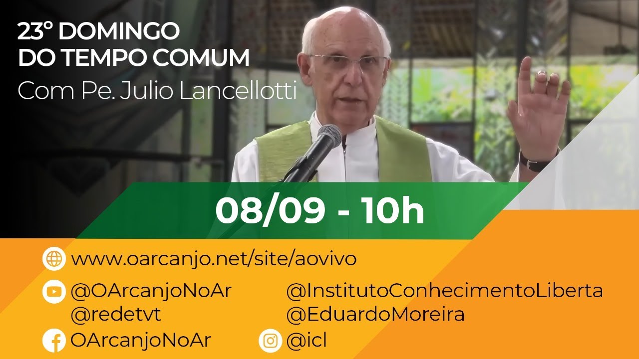 Missa do 23º Domingo do Tempo Comum com Pe. Julio Lancellotti – 08/09/2024