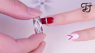 925 Sterling Silver Eternity Rings For Women - FarJary