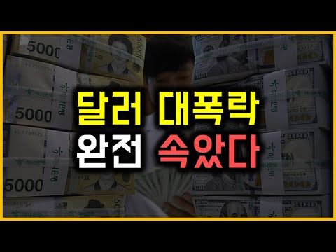 달러 대폭락 - 완전 속았다